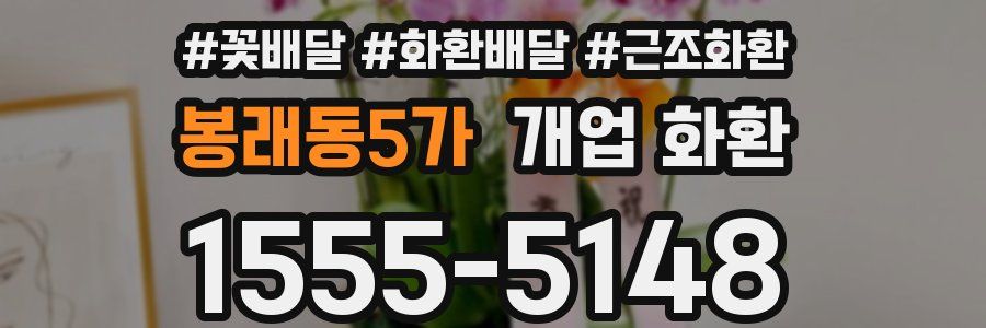 봉래동5가 개업 화환
