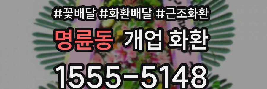 명륜동 개업 화환