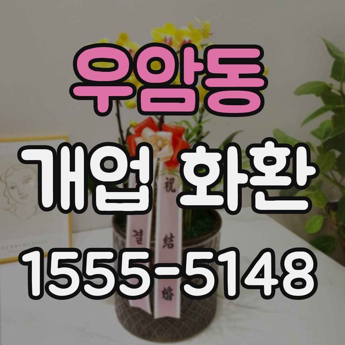 우암동 개업 화환
