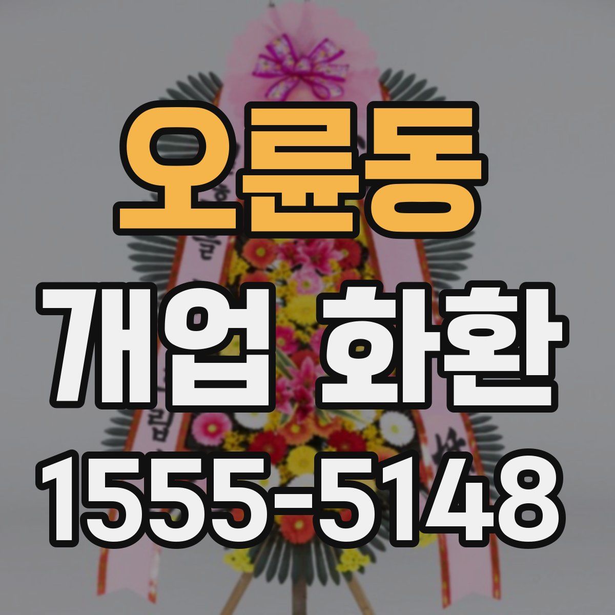 오륜동 개업 화환