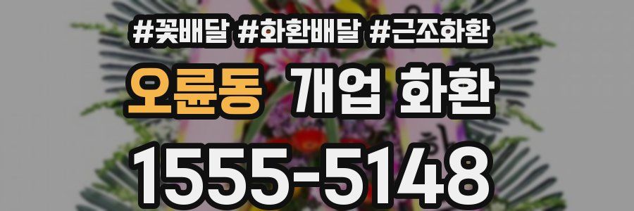 오륜동 개업 화환