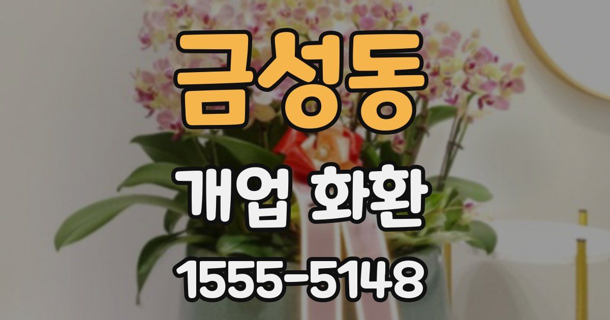 금성동 개업 화환