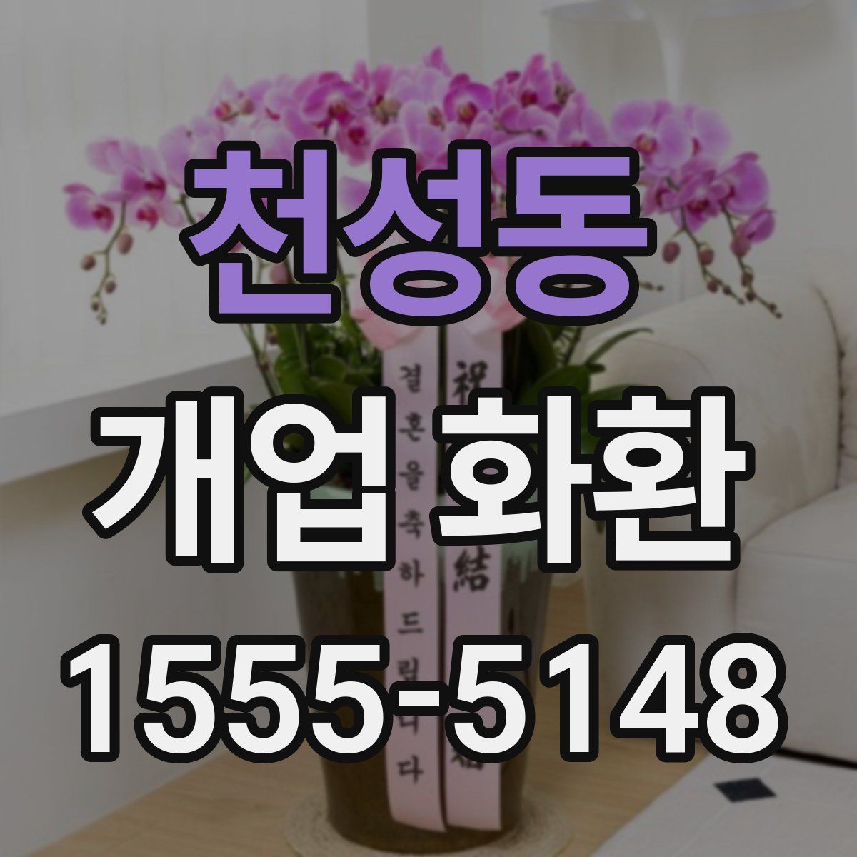 천성동 개업 화환