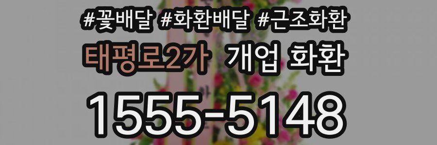 태평로2가 개업 화환