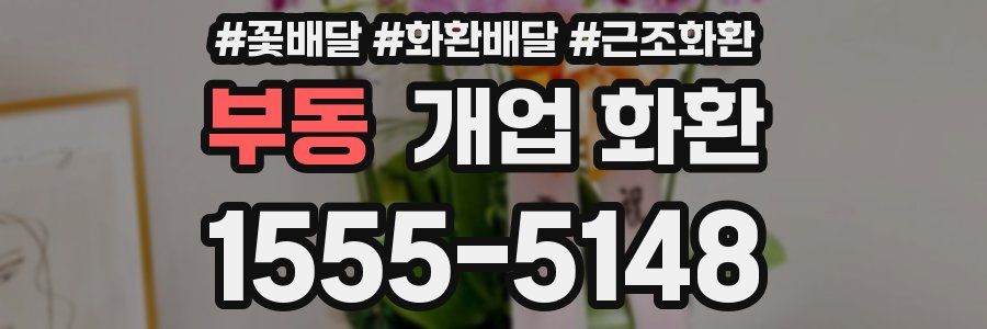 부동 개업 화환