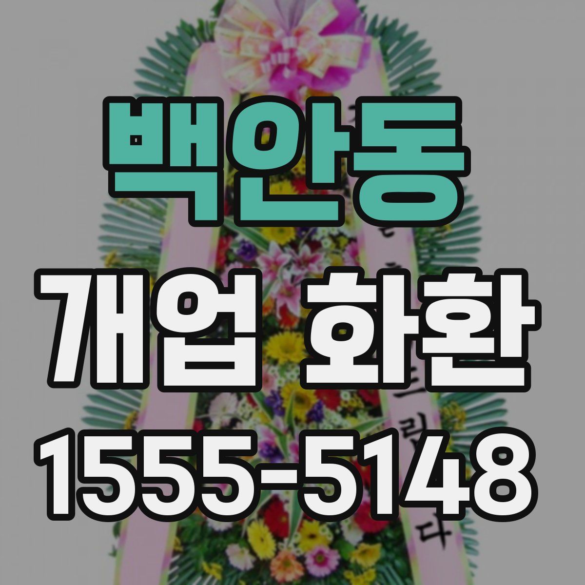 백안동 개업 화환