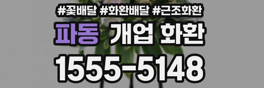 파동 개업 화환