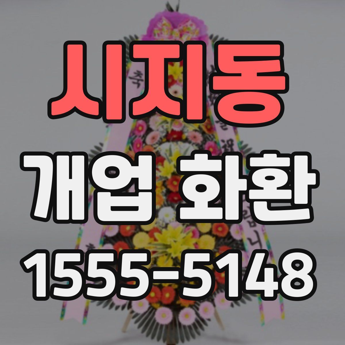 시지동 개업 화환