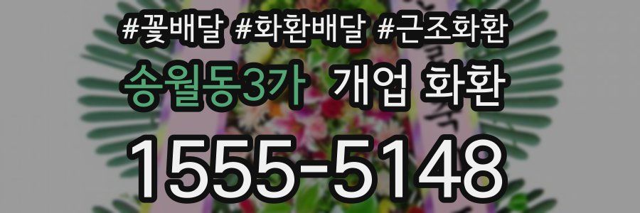 송월동3가 개업 화환