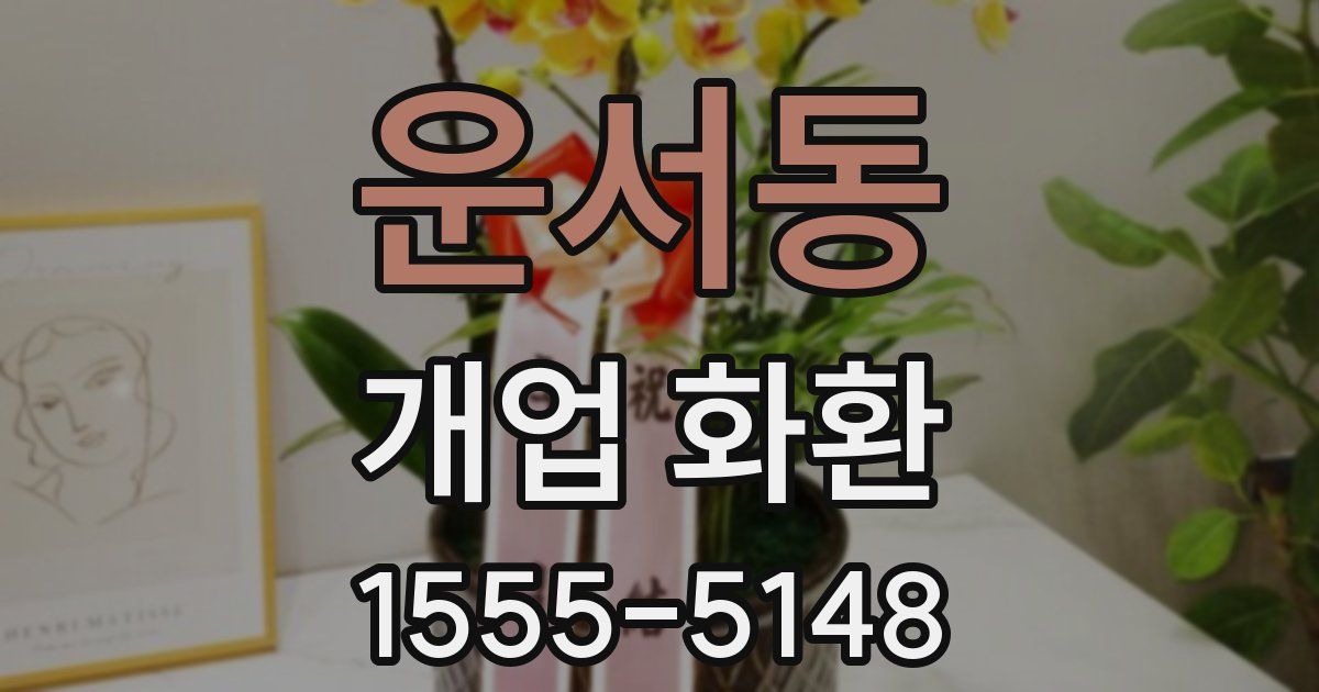 운서동 개업 화환