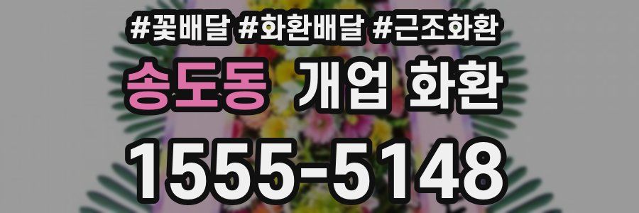 송도동 개업 화환