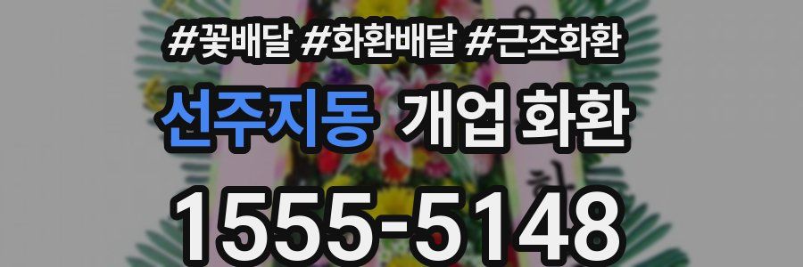 선주지동 개업 화환