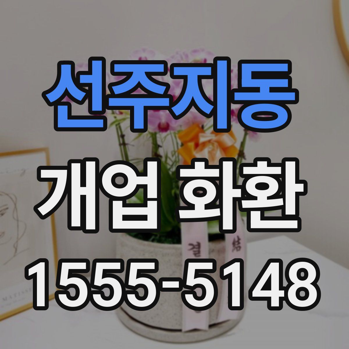 선주지동 개업 화환