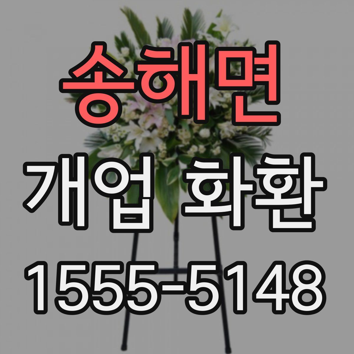 송해면 개업 화환