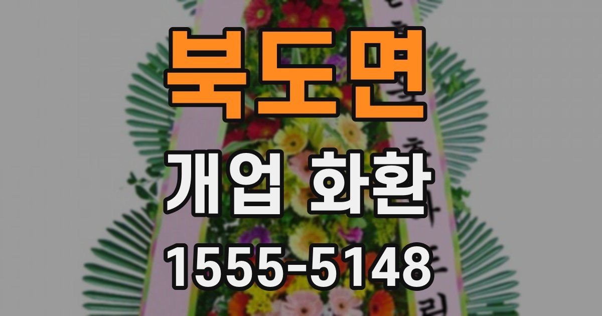 북도면 개업 화환
