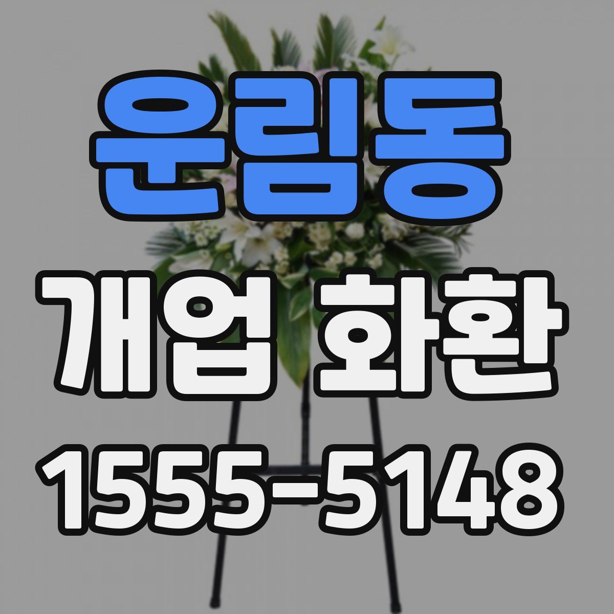 운림동 개업 화환