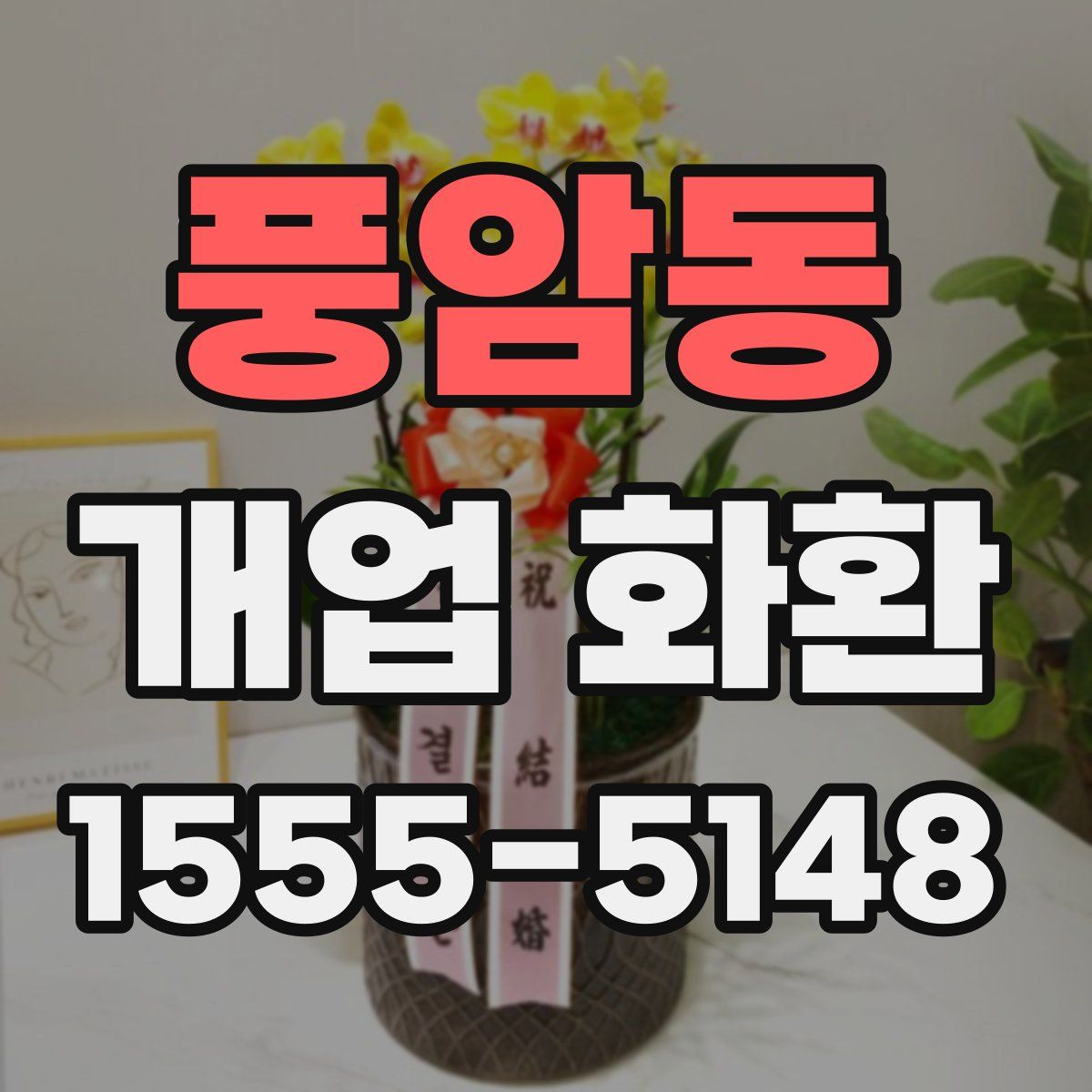 풍암동 개업 화환