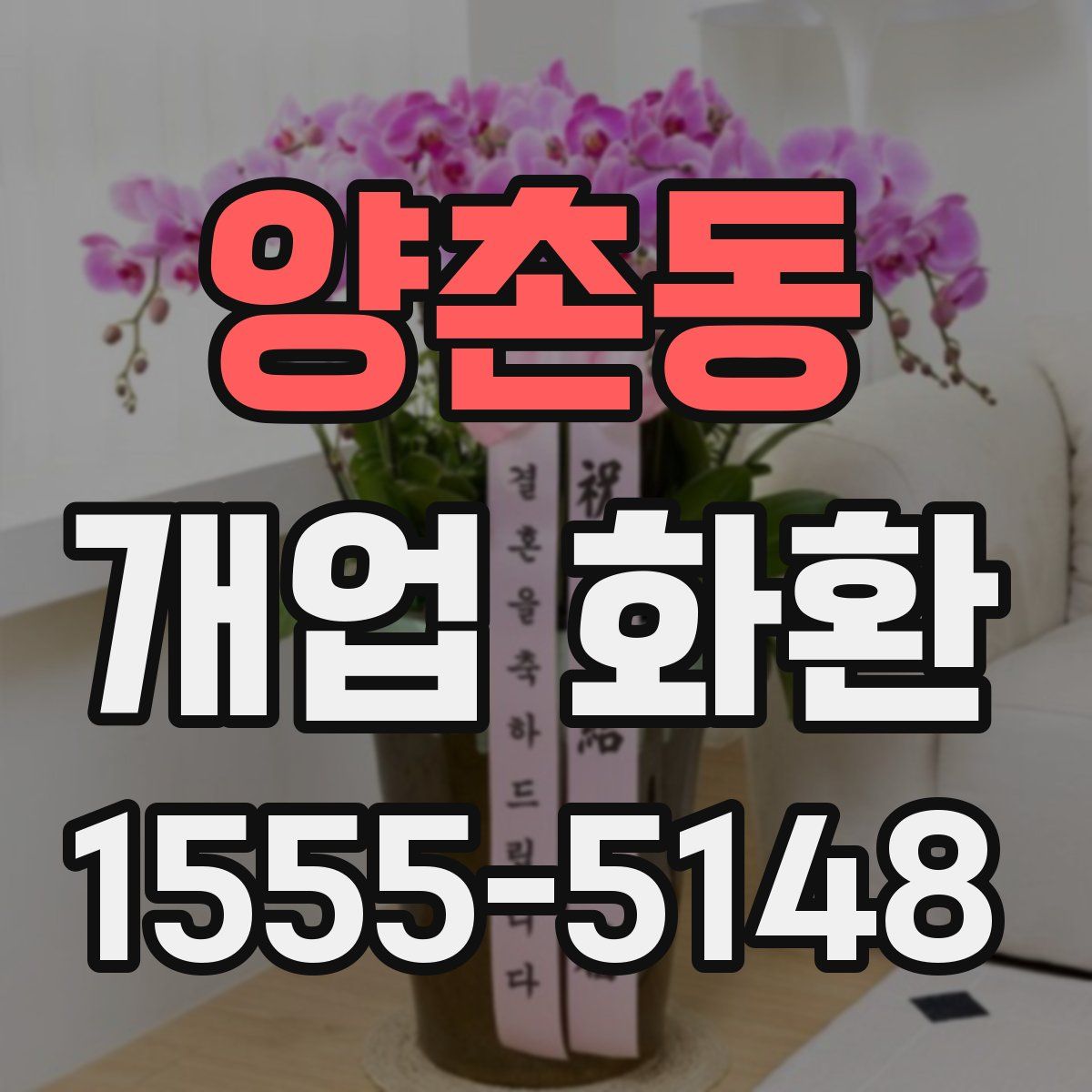양촌동 개업 화환