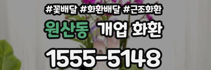 원산동 개업 화환