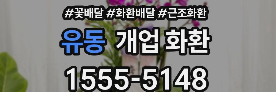 유동 개업 화환