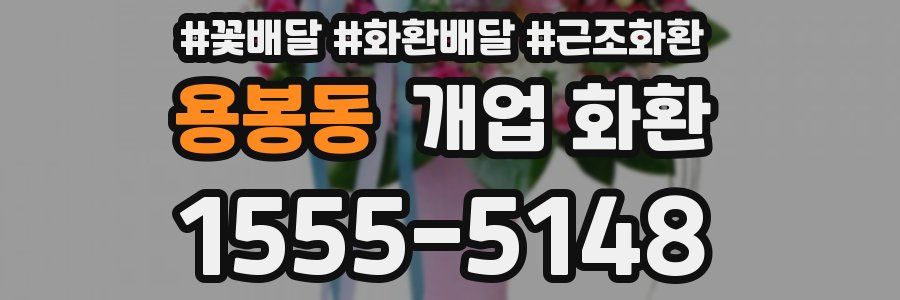 용봉동 개업 화환