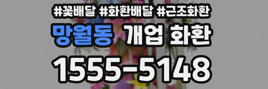 망월동 개업 화환