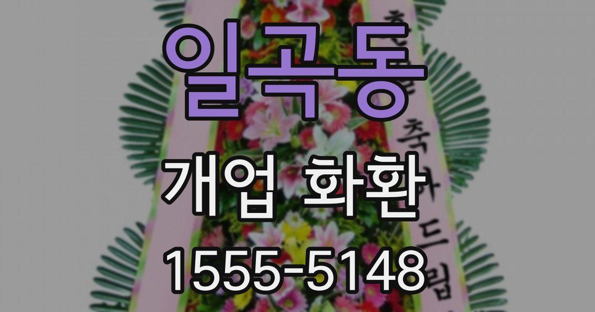 일곡동 개업 화환