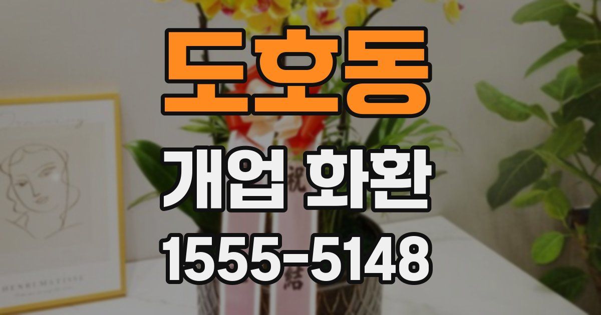 도호동 개업 화환
