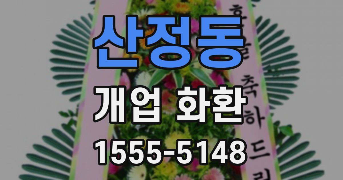 산정동 개업 화환