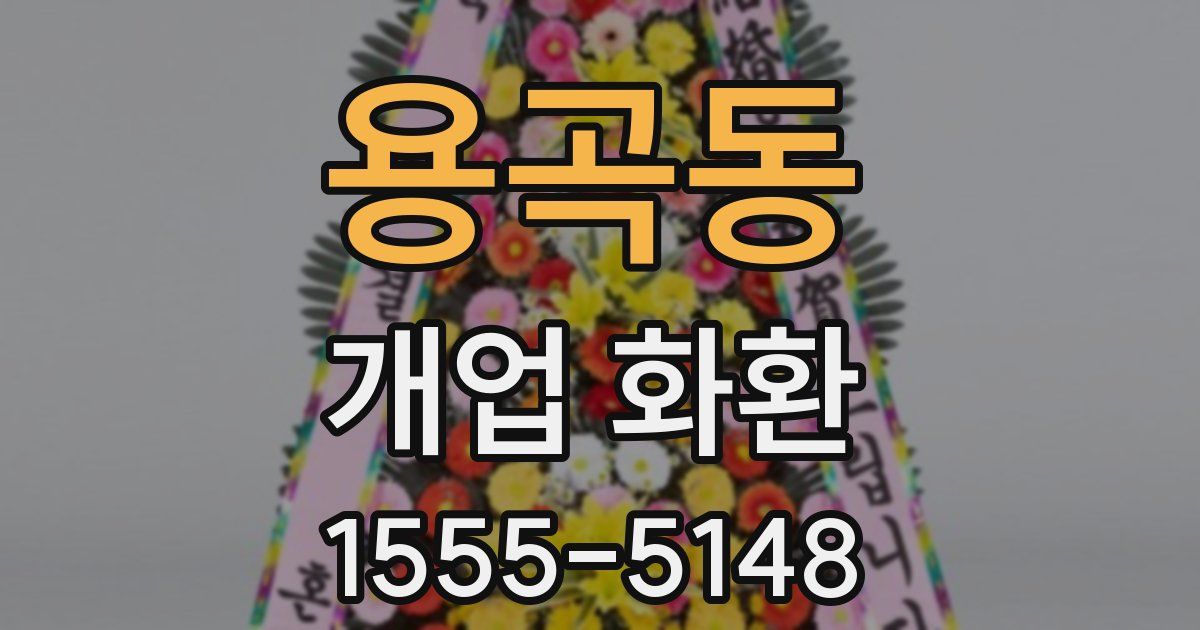 용곡동 개업 화환