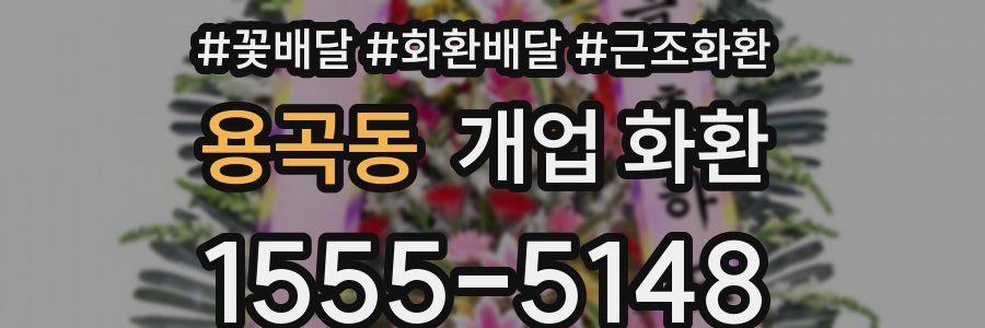 용곡동 개업 화환