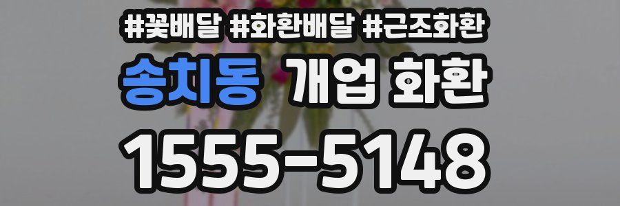 송치동 개업 화환