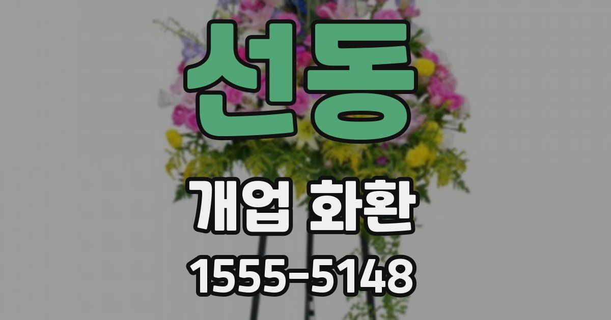 선동 개업 화환