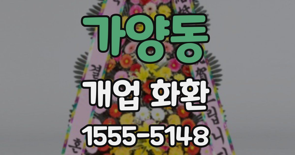 가양동 개업 화환