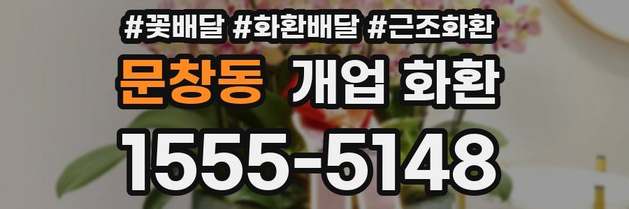 문창동 개업 화환