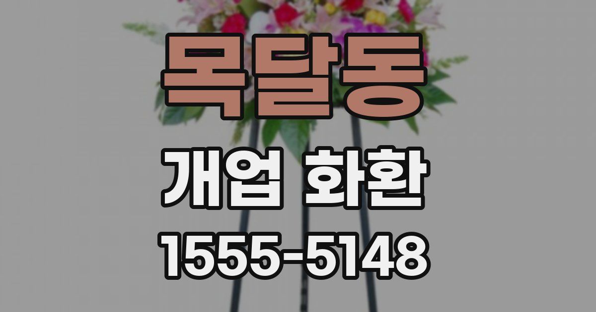 목달동 개업 화환