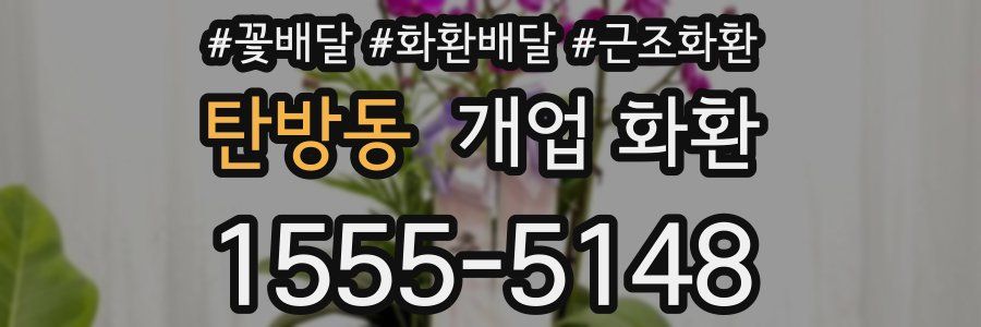 탄방동 개업 화환