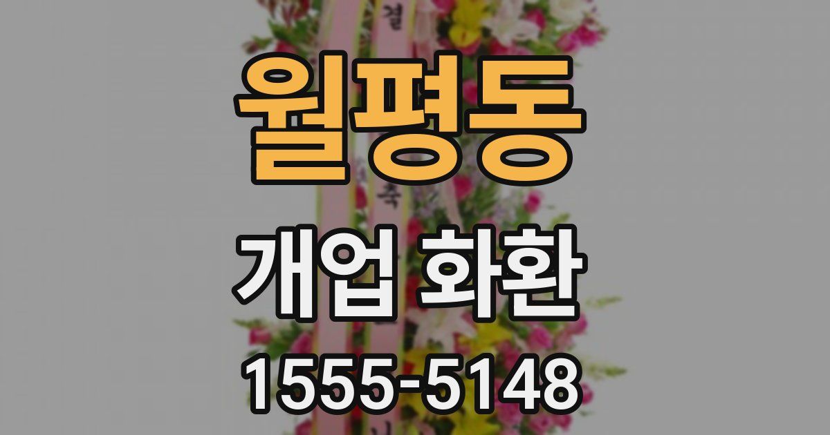 월평동 개업 화환