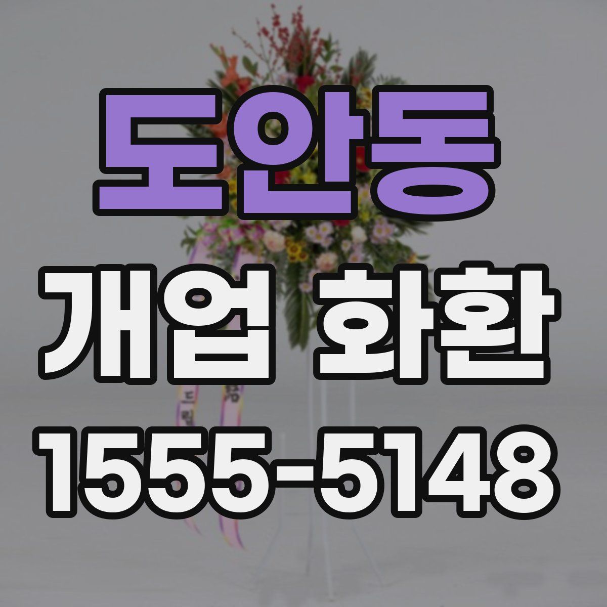 도안동 개업 화환