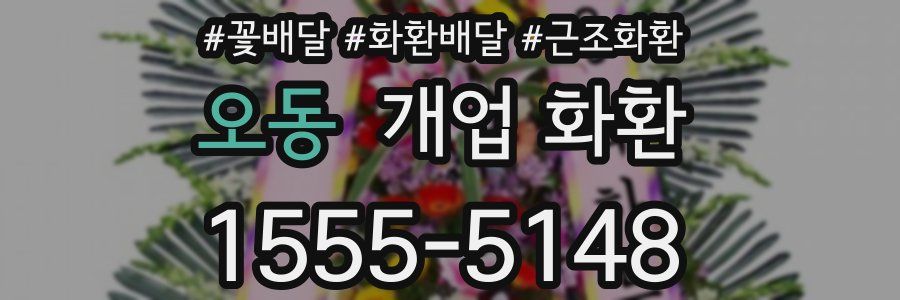 오동 개업 화환