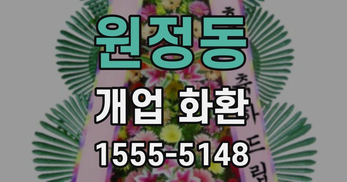 원정동 개업 화환