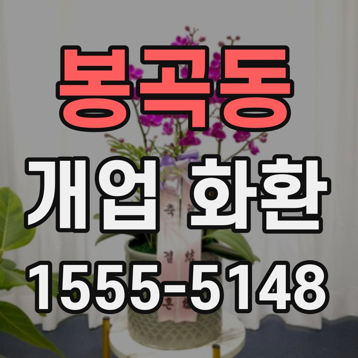 봉곡동 개업 화환