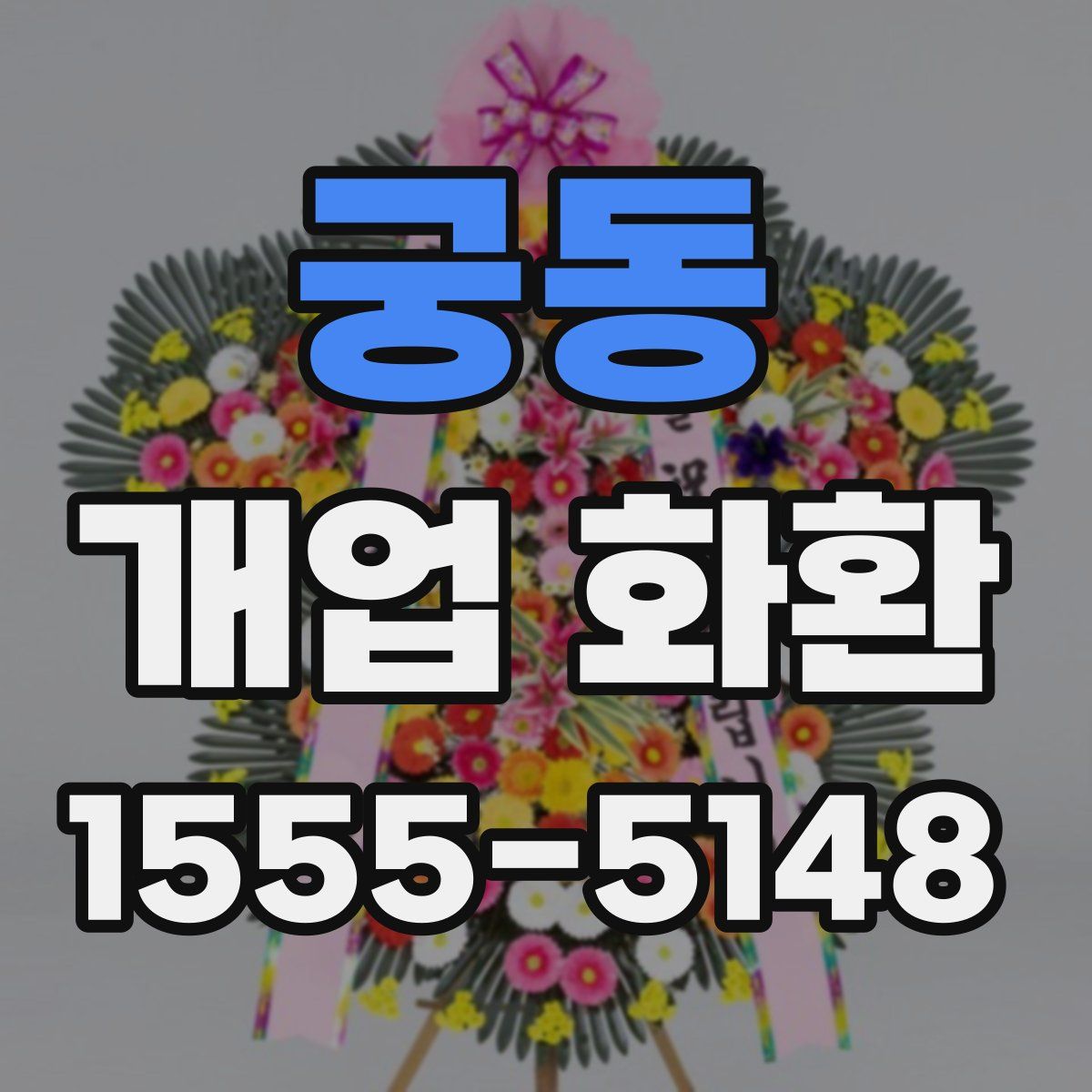 궁동 개업 화환