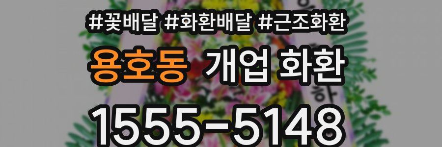용호동 개업 화환