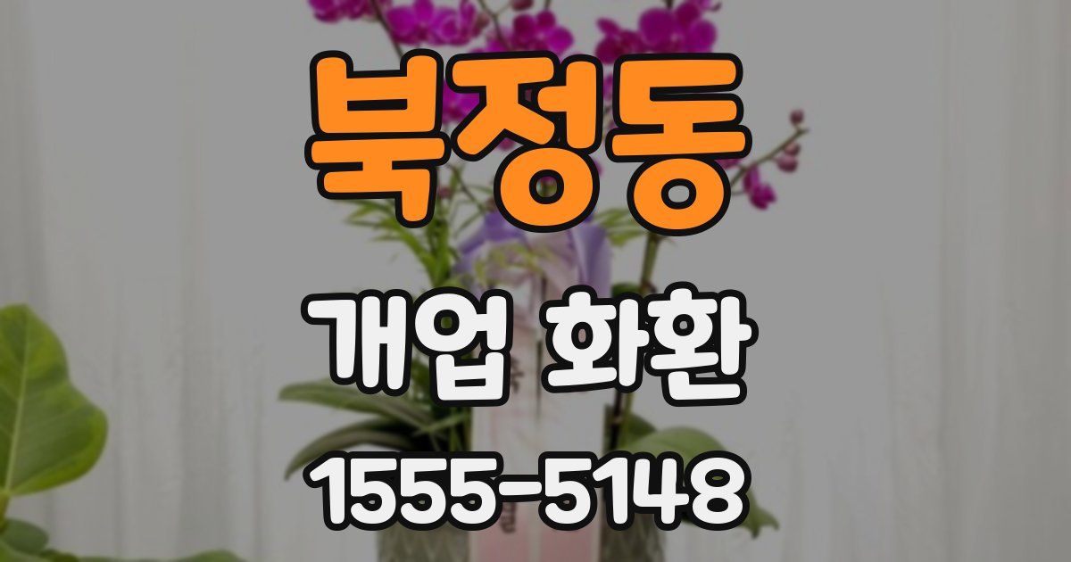 북정동 개업 화환