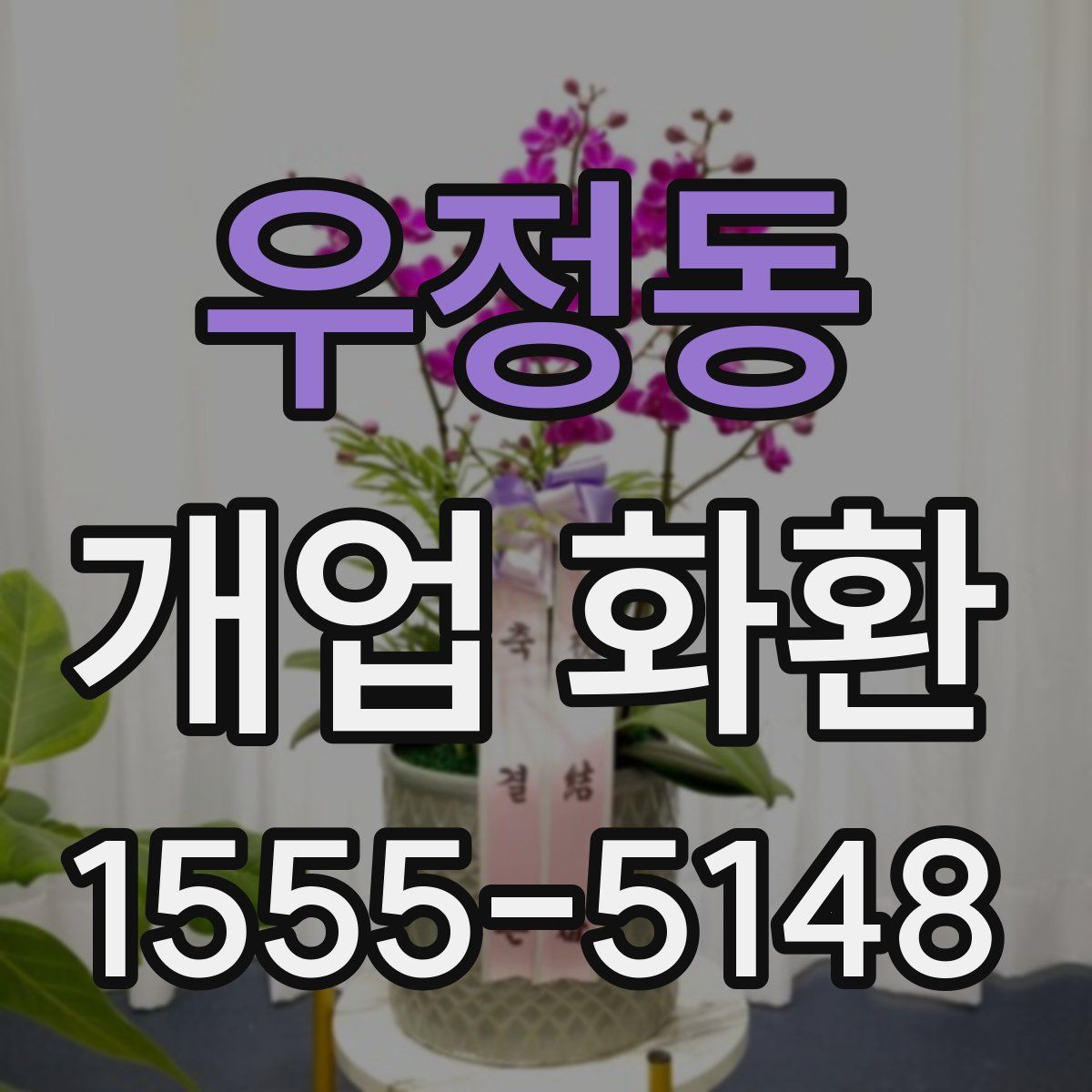 우정동 개업 화환