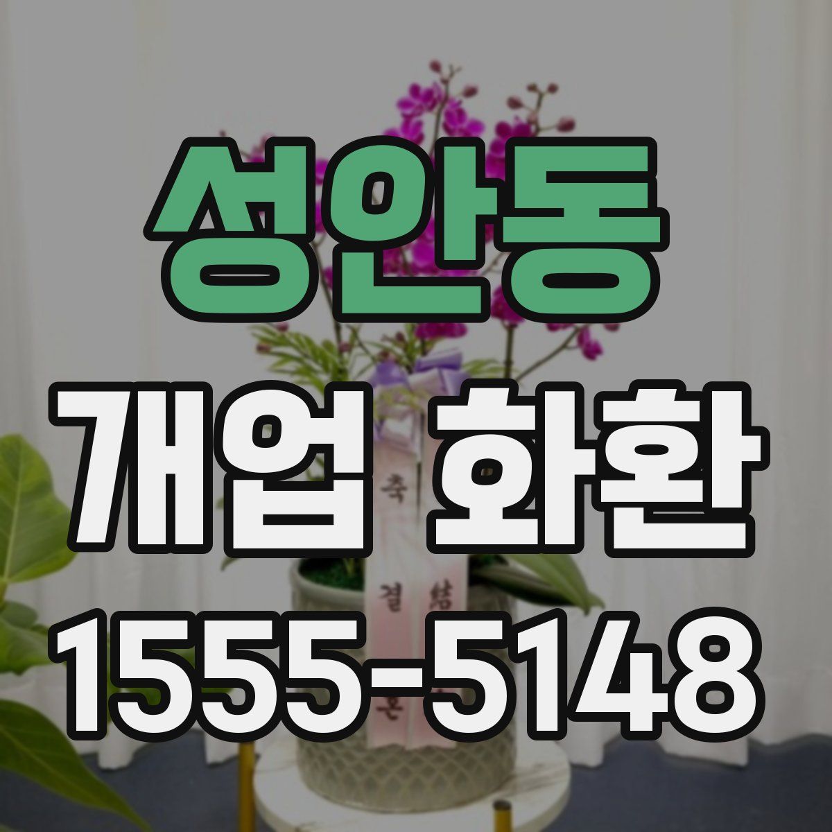 성안동 개업 화환