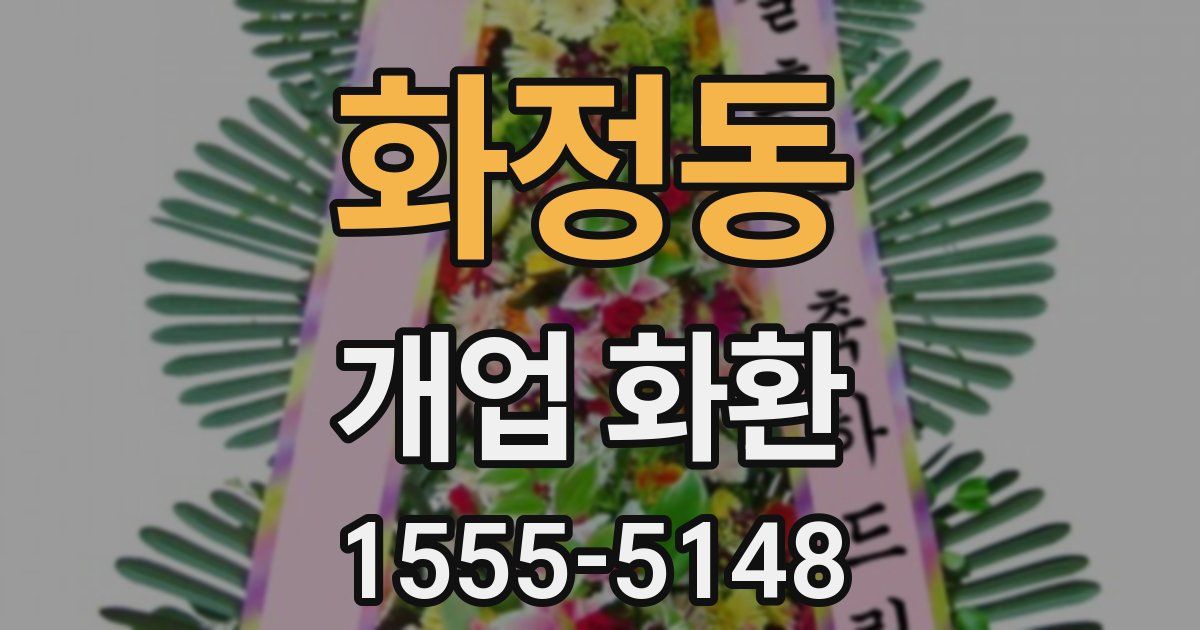 화정동 개업 화환