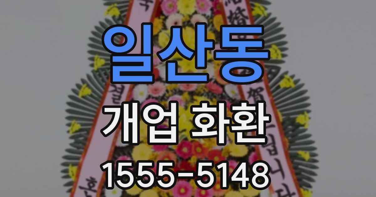 일산동 개업 화환