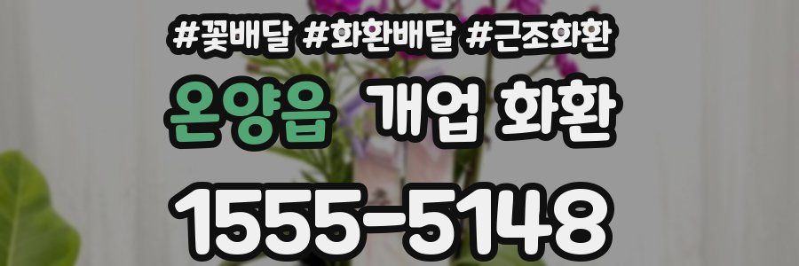 온양읍 개업 화환